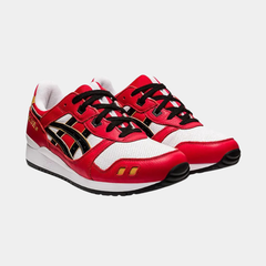 Men’s Retro Running Lifestyle Sneakers – Classic Red, Black & Daruma Heritage