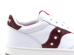 Classic Leather Court Sneakers – White & Red