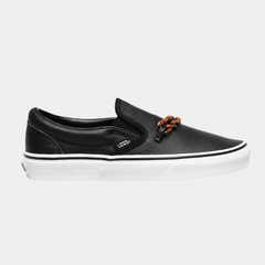 Women’s Classic Leather Slip-On Lifestyle Sneakers – Tortoise & Black