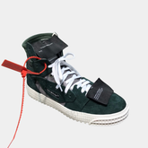 Off-White 3.0 Off-Court High-Top Sneakers – Triple Black & Anthracite Grey