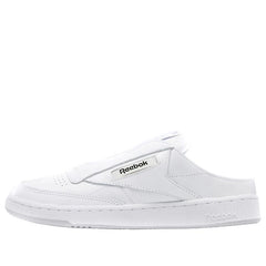 Classic Minimalist Leather Court Mules – Off-White & Cold Grey