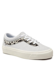 Vans Bold Ni White Pony Nubuck Leather Trainers Unisex Sneakers