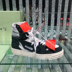 Off-White 3.0 Off-Court High-Top Sneakers – Black & White