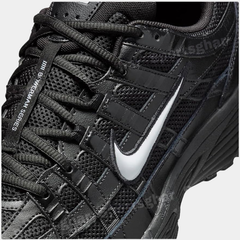 Nike P-6000 Mens Trainers Triple Black Retro Running Shoes