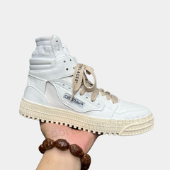 Off-White 3.0 Off-Court High-Top Sneakers – White & Sail Beige