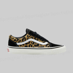 Vans Old Skool Leopard Print Black and White