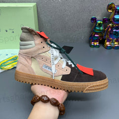 Off-White 3.0 Off-Court High-Top Latte Beige & Tan