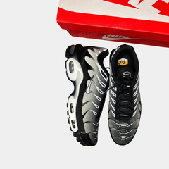 Nike Air Max Plus TN Black Metallic Silver Trainers – Men’s Cushioned Street Style Sneakers