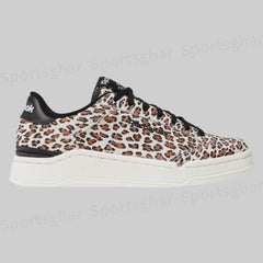 Women’s Classic Leather Lifestyle Sneakers – Chalk, Brown & Black