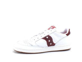 Saucony Jazz Court Sneaker White Red Leather Trainers
