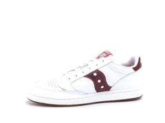 Saucony Jazz Court Sneaker White Red Leather Trainers