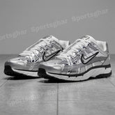 Nike P-6000 Metallic Silver Men’s Trainers – Retro Running Sneakers