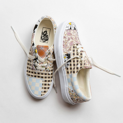 Classic Heritage Lace-Up Lifestyle Sneakers – Meadow Patchwork Edition