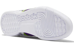 Men’s Retro Leather Lifestyle Trainers – White & Regal Purple