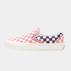 Classic Heritage Slip-On Lifestyle Sneakers – Pink, Purple & White