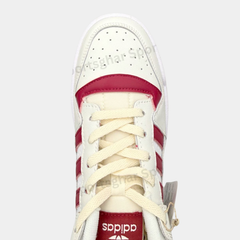 Adidas Forum Low Sneakers in White and Red – Leather Shoes