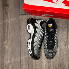 Nike Air Max Plus TN Black Metallic Silver Trainers – Men’s Cushioned Street Style Sneakers