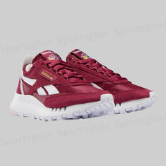 Women’s Retro Cushion Lifestyle Sneakers – Bordeaux & Chalk