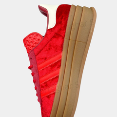 Adidas Gazelle Bold Red Velvet Shoes