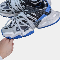 adidas Mad IIInfinity – Core Black & Lucid Blue Futuristic Chunky Sneakers