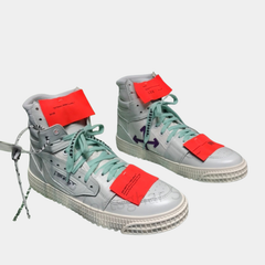 Off-White 3.0 Off-Court High-Top Sneakers – Arctic White