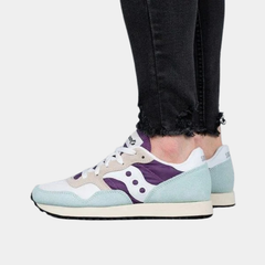 Women’s Retro Running Lifestyle Sneakers – White & Purple