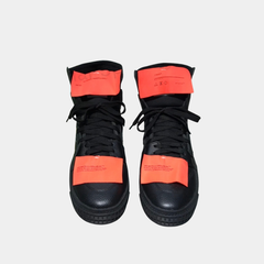 Off-White 3.0 Off-Court High-Top Sneakers – Black, White & Orange