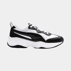 Puma Cilia Womens Trainers Black White Grey Violet Sneakers