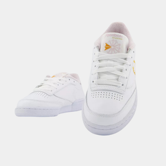 Women’s Classic Leather Lifestyle Sneakers – White & Frost Berry