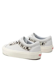 Vans Bold Ni White Pony Nubuck Leather Trainers Unisex Sneakers