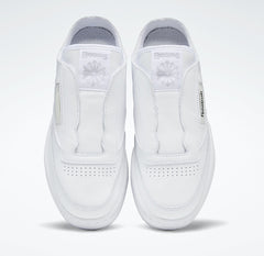Classic Minimalist Leather Court Mules – Off-White & Cold Grey