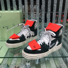 Off-White 3.0 Off-Court High-Top Sneakers – Black & White