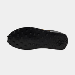 Women’s Retro Canvas Lifestyle Sneakers – Black, Gold & White