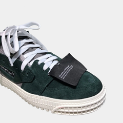 Off-White 3.0 Off-Court High-Top Sneakers – Triple Black & Anthracite Grey