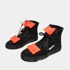 Off-White 3.0 Off-Court High-Top Sneakers – Triple Black