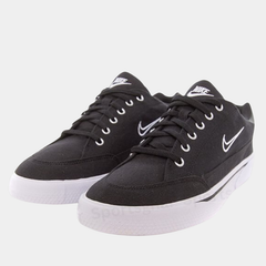 Men’s Classic Canvas Lifestyle Sneakers – Black & White