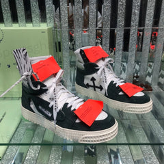 Off-White 3.0 Off-Court High-Top Sneakers – Black & White