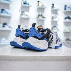 adidas Mad IIInfinity – Core Black & Lucid Blue Futuristic Chunky Sneakers