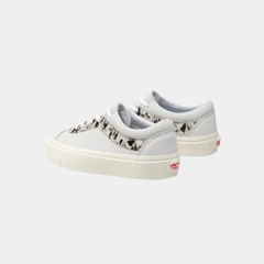 Vans Bold Ni White Pony Nubuck Leather Trainers Unisex Sneakers