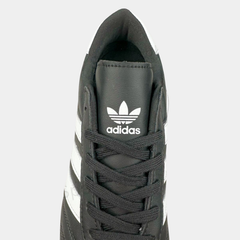 Adidas Adicourtt Premium Leather Sneakers – Black & White Gum Sole