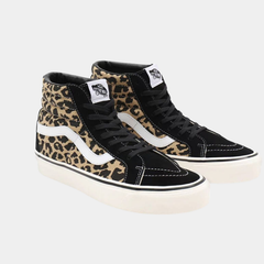 Vans Sk8-Hi 38 DX Anaheim Factory Black Tan Leopard Shoes