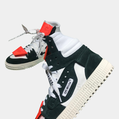Off-White 3.0 Off-Court High-Top Sneakers – Black & White