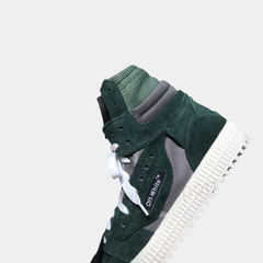 Off-White 3.0 Off-Court High-Top Sneakers – Triple Black & Anthracite Grey