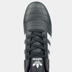 Adidas Adicourtt Premium Leather Sneakers – Black & White Gum Sole