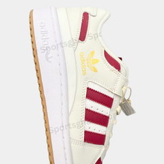 Adidas Forum Low Sneakers in White and Red – Leather Shoes