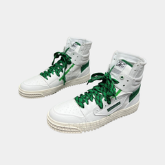 Off-White 3.0 Off-Court High-Top Sneakers – White & Kelly Green