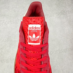 Adidas Gazelle Bold Red Velvet Shoes