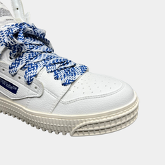 Off-White 3.0 Off-Court High-Top Sneakers – White & Cobalt Blue