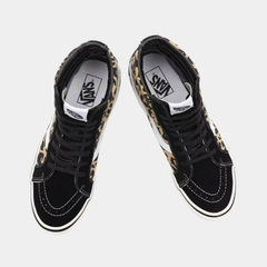 Vans Sk8-Hi 38 DX Anaheim Factory Black Tan Leopard Shoes