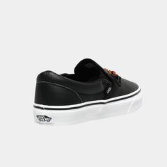 Women’s Classic Leather Slip-On Lifestyle Sneakers – Tortoise & Black